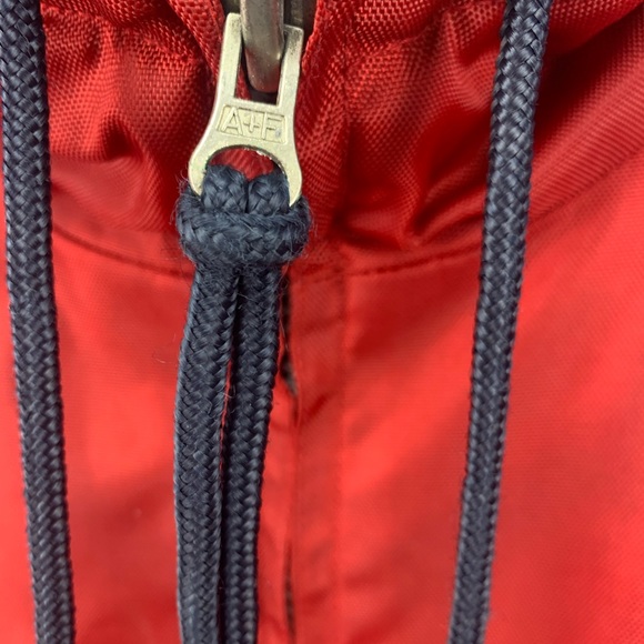 ABERCROMBIE & FITCH men’s red waterproof windproof varsity winter jacket - Picture 10 of 14